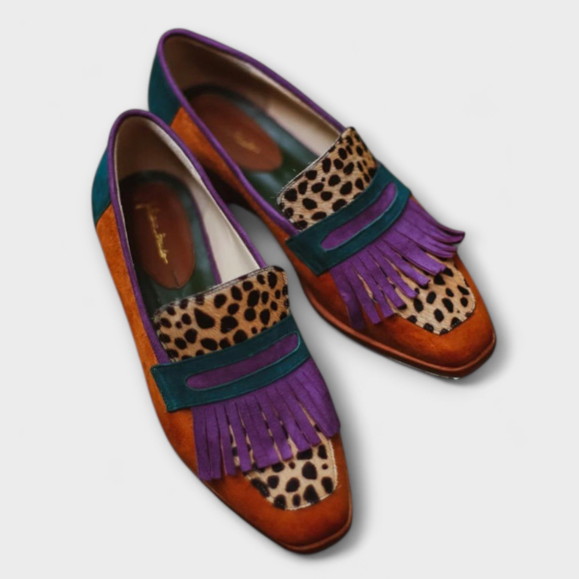 Fallon – Stylish Brown Leopard Print Loafer