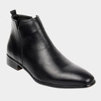 Side Zip Retro Leather Boots for Men