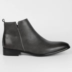 Side Zip Retro Leather Boots for Men