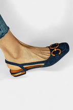 Alma | Square-Toe Slingback Loafers