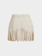 Amélie | Tassel-Detail Woven Skirt