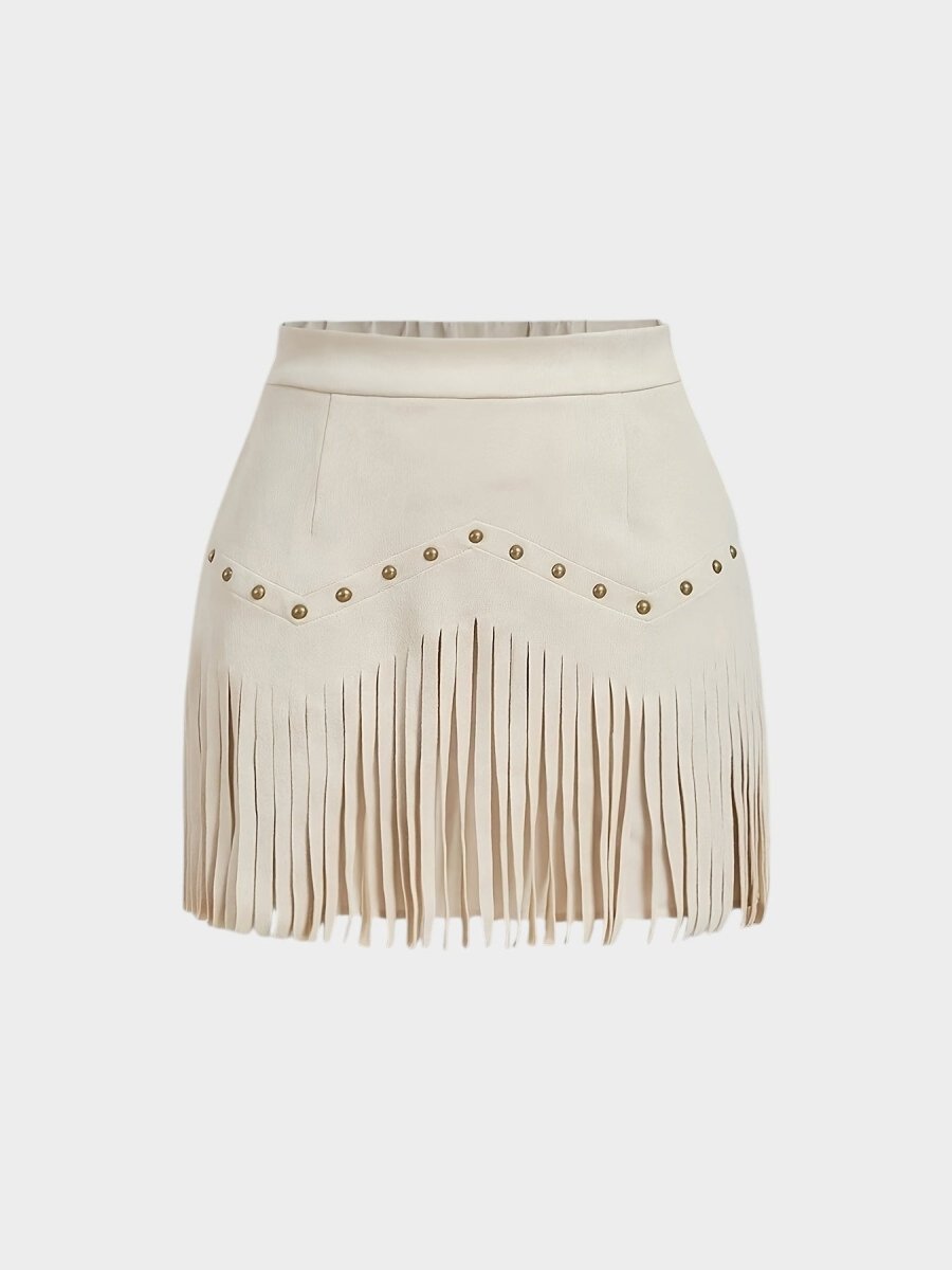 Amélie | Tassel-Detail Woven Skirt
