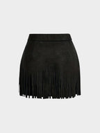 Amélie | Tassel-Detail Woven Skirt