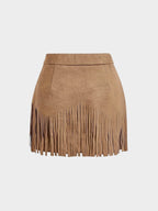 Amélie | Tassel-Detail Woven Skirt