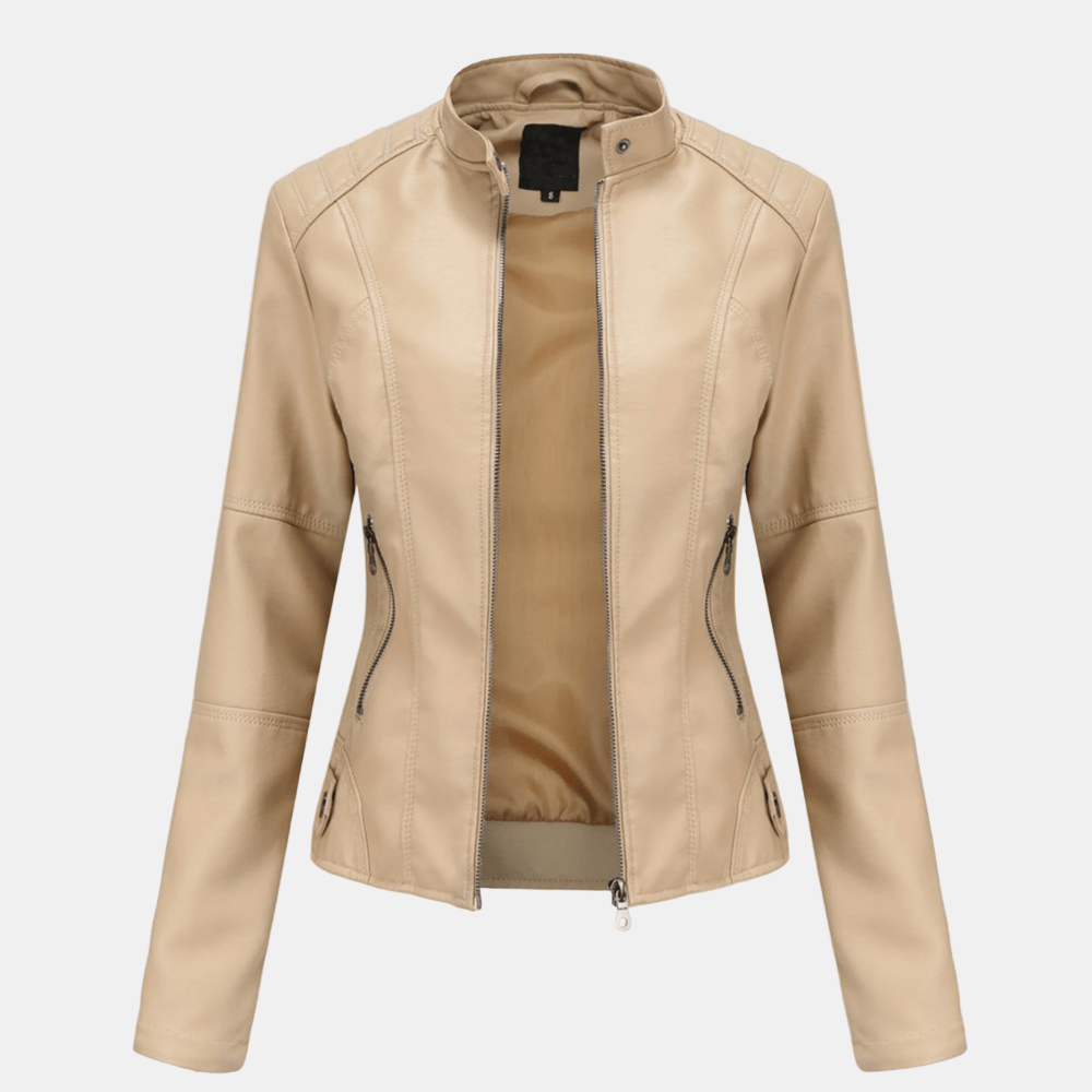 Anne | Elegant Leather Jacket