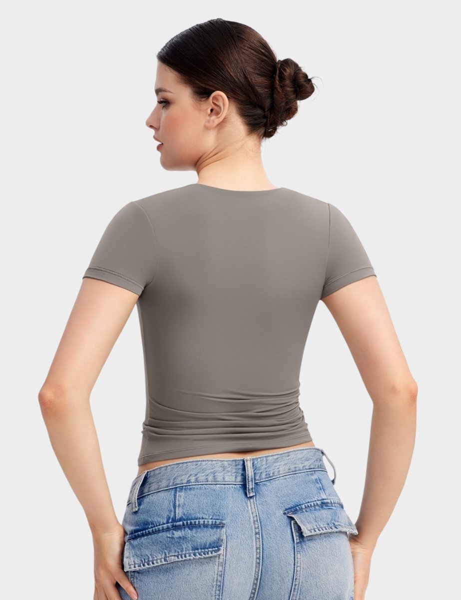 Aria | Second-Skin V-Neck Top