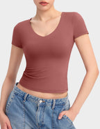 Aria | Second-Skin V-Neck Top