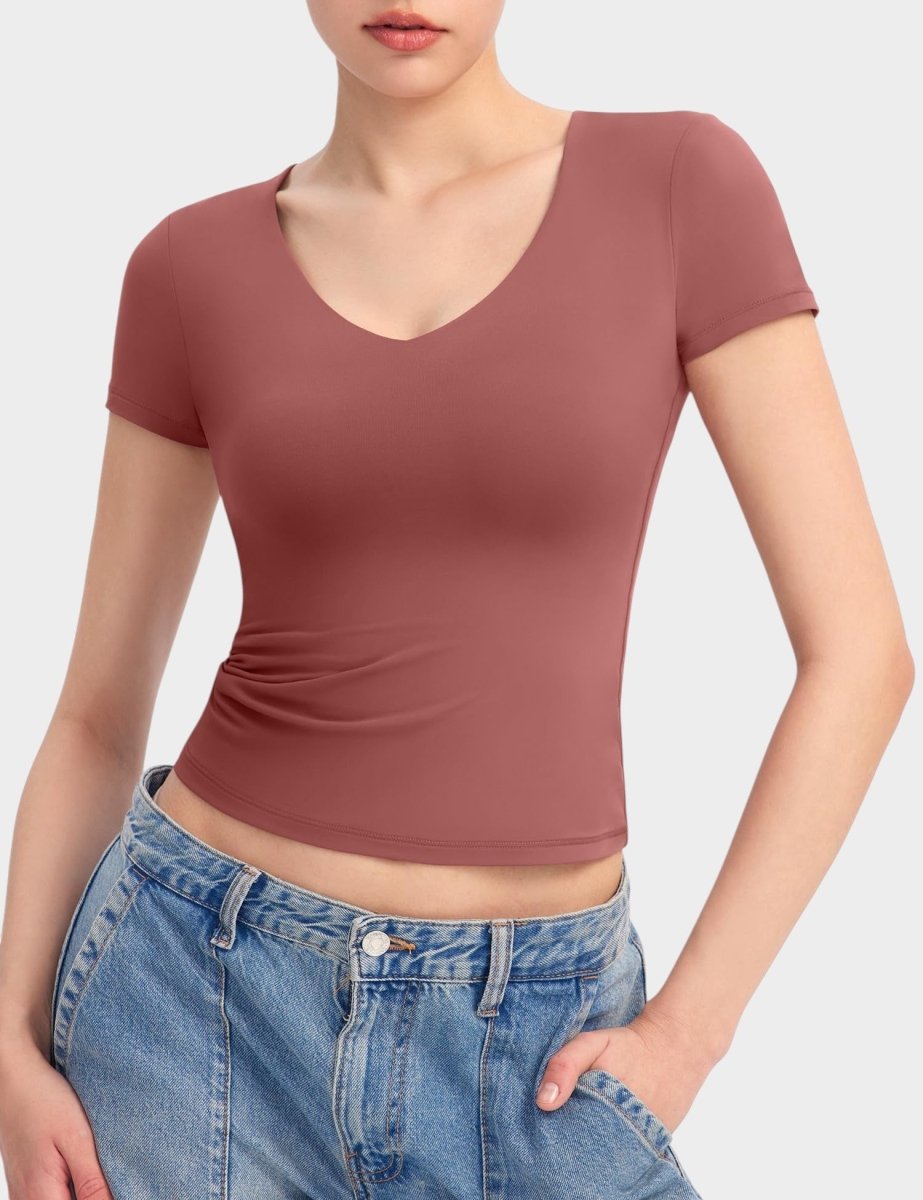 Aria | Second-Skin V-Neck Top