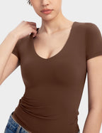 Aria | Second-Skin V-Neck Top