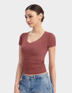 Aria | Second-Skin V-Neck Top