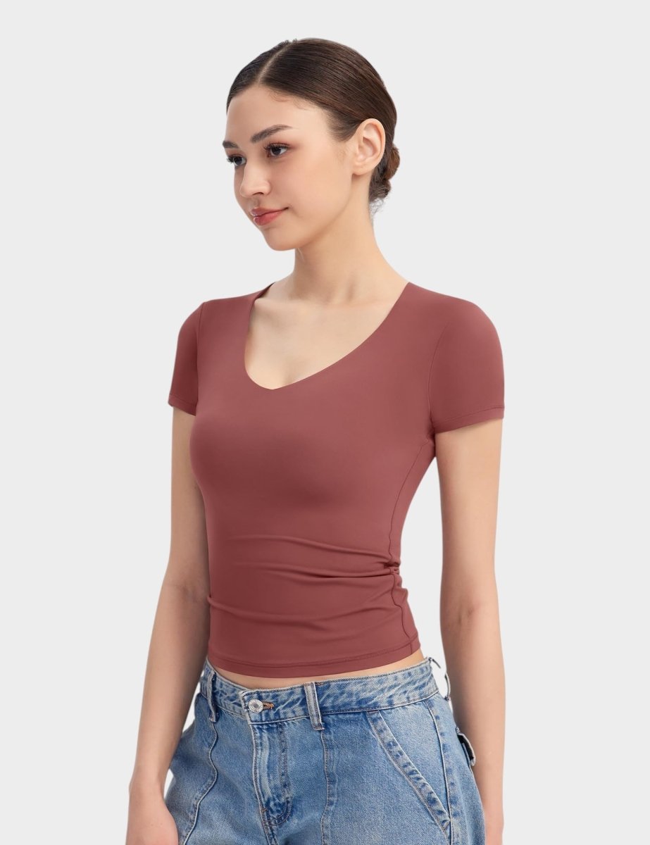 Aria | Second-Skin V-Neck Top