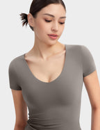 Aria | Second-Skin V-Neck Top