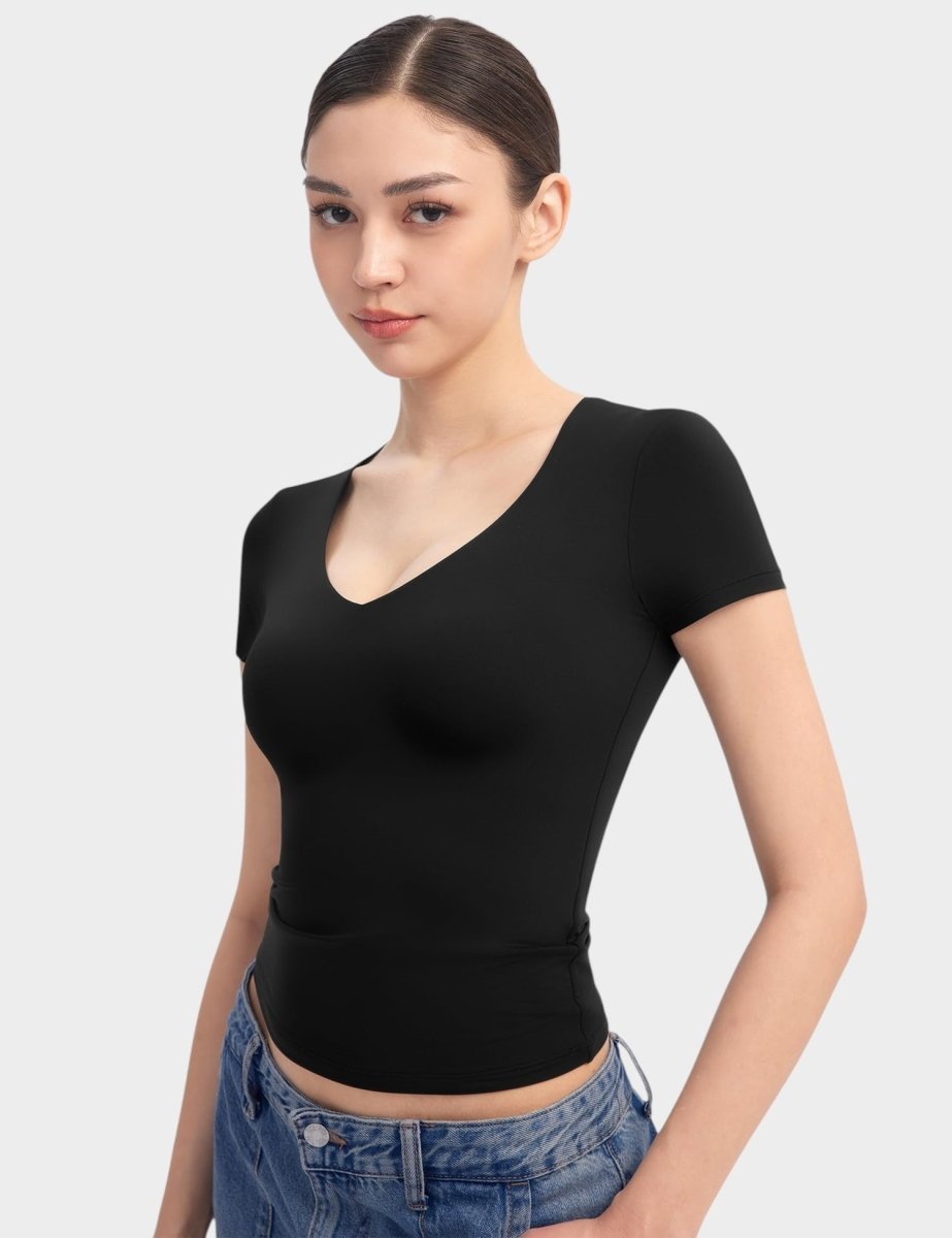 Aria | Second-Skin V-Neck Top