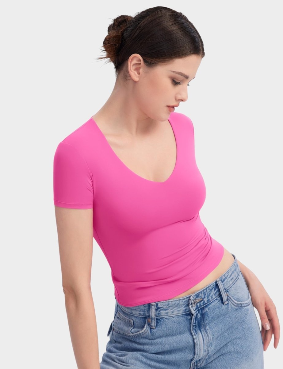 Aria | Second-Skin V-Neck Top