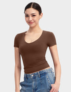 Aria | Second-Skin V-Neck Top