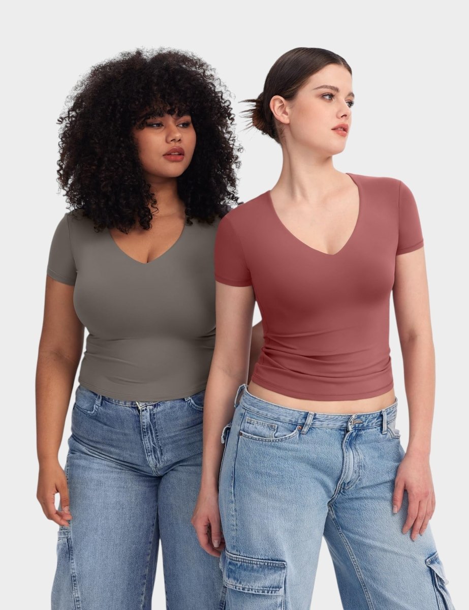 Aria | Second-Skin V-Neck Top