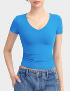 Aria | Second-Skin V-Neck Top