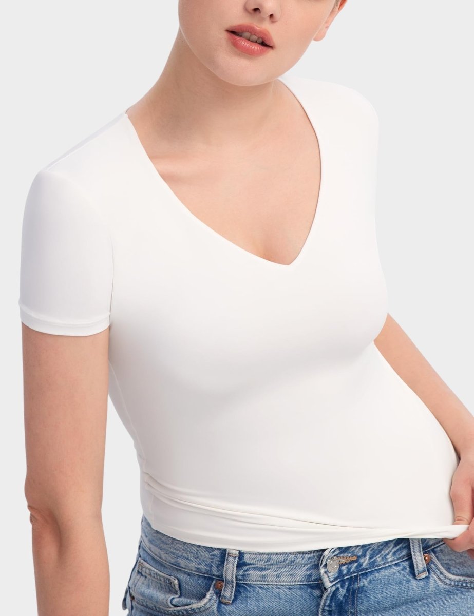 Aria | Second-Skin V-Neck Top