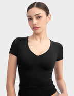 Aria | Second-Skin V-Neck Top