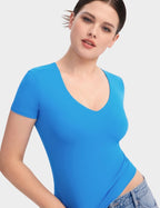 Aria | Second-Skin V-Neck Top