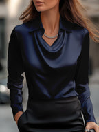 BLAIRE | ELEGANT SATIN BLOUSE