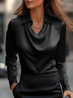 BLAIRE | ELEGANT SATIN BLOUSE