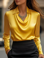 BLAIRE | ELEGANT SATIN BLOUSE