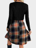 Camila | Plaid Two-Piece Dress Set