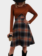 Camila | Plaid Two-Piece Dress Set