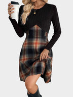 Camila | Plaid Two-Piece Dress Set