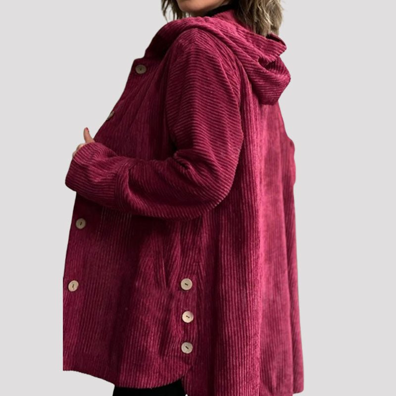 Casual Velvet Hooded Jacket for Autumn