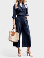 Celeste | Wide-Leg Linen Pants & Shirt Set