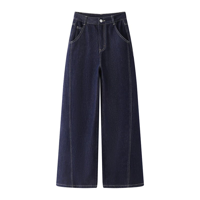 Clara™ | High-waisted jeans with sleeves & straight cut – refined silhouette