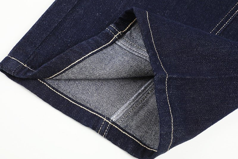 Clara™ | High-waisted jeans with sleeves & straight cut – refined silhouette