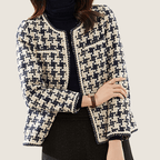 Classic Houndstooth Blazer