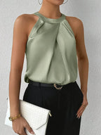 CYRENE | LUXURIOUS SLEEVELESS BLOUSE