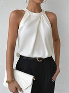 CYRENE | LUXURIOUS SLEEVELESS BLOUSE
