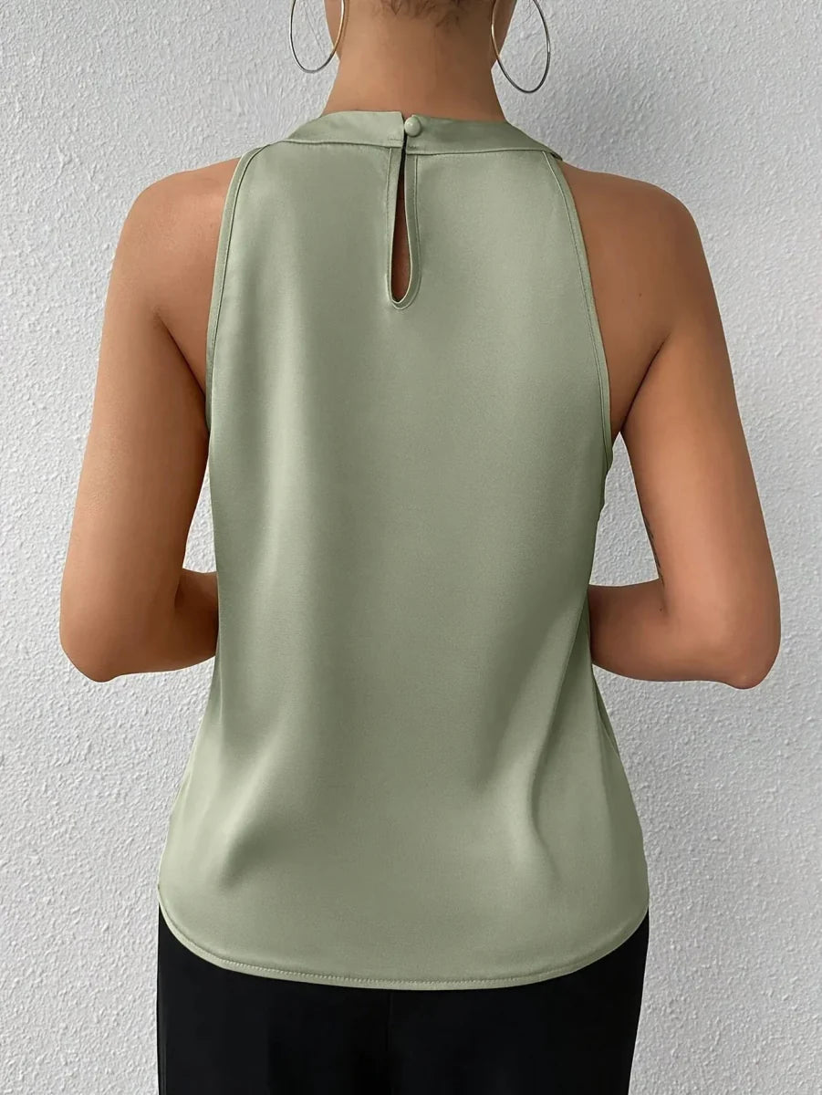 CYRENE | LUXURIOUS SLEEVELESS BLOUSE