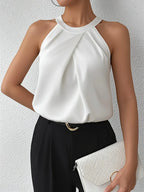 CYRENE | LUXURIOUS SLEEVELESS BLOUSE