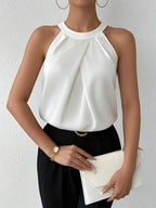 CYRENE | LUXURIOUS SLEEVELESS BLOUSE