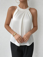 CYRENE | LUXURIOUS SLEEVELESS BLOUSE