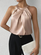 CYRENE | LUXURIOUS SLEEVELESS BLOUSE