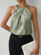 CYRENE | LUXURIOUS SLEEVELESS BLOUSE