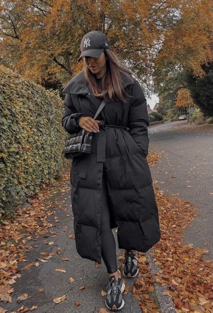 Derya | Long Black Puffer Jacket