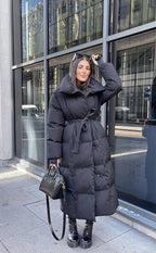 Derya | Long Black Puffer Jacket