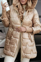 Devera™ | Elegant winter coat with hood and padding