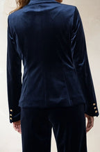 Double-breasted Velvet Suit