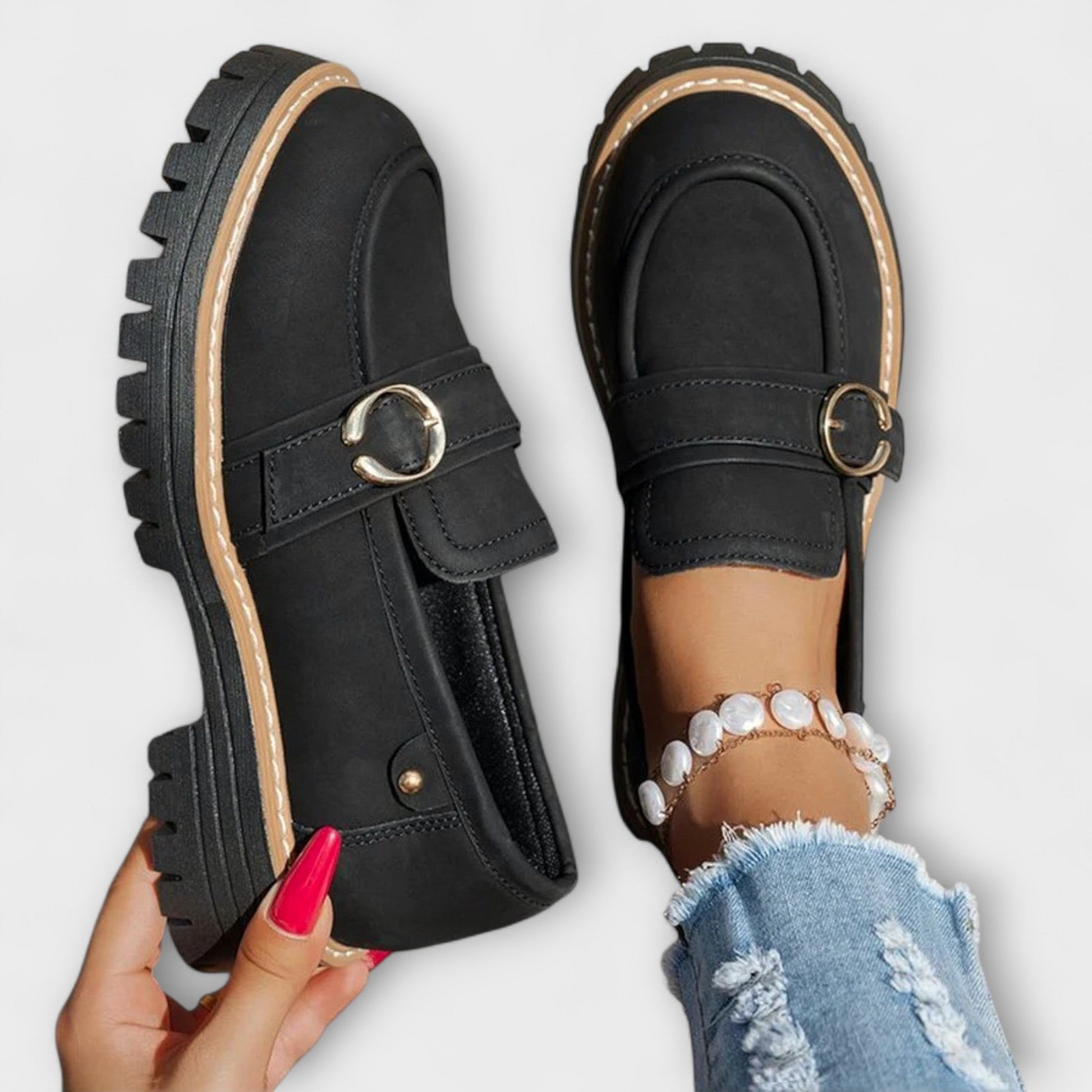 Lora – Casual Round-Toe Loafers