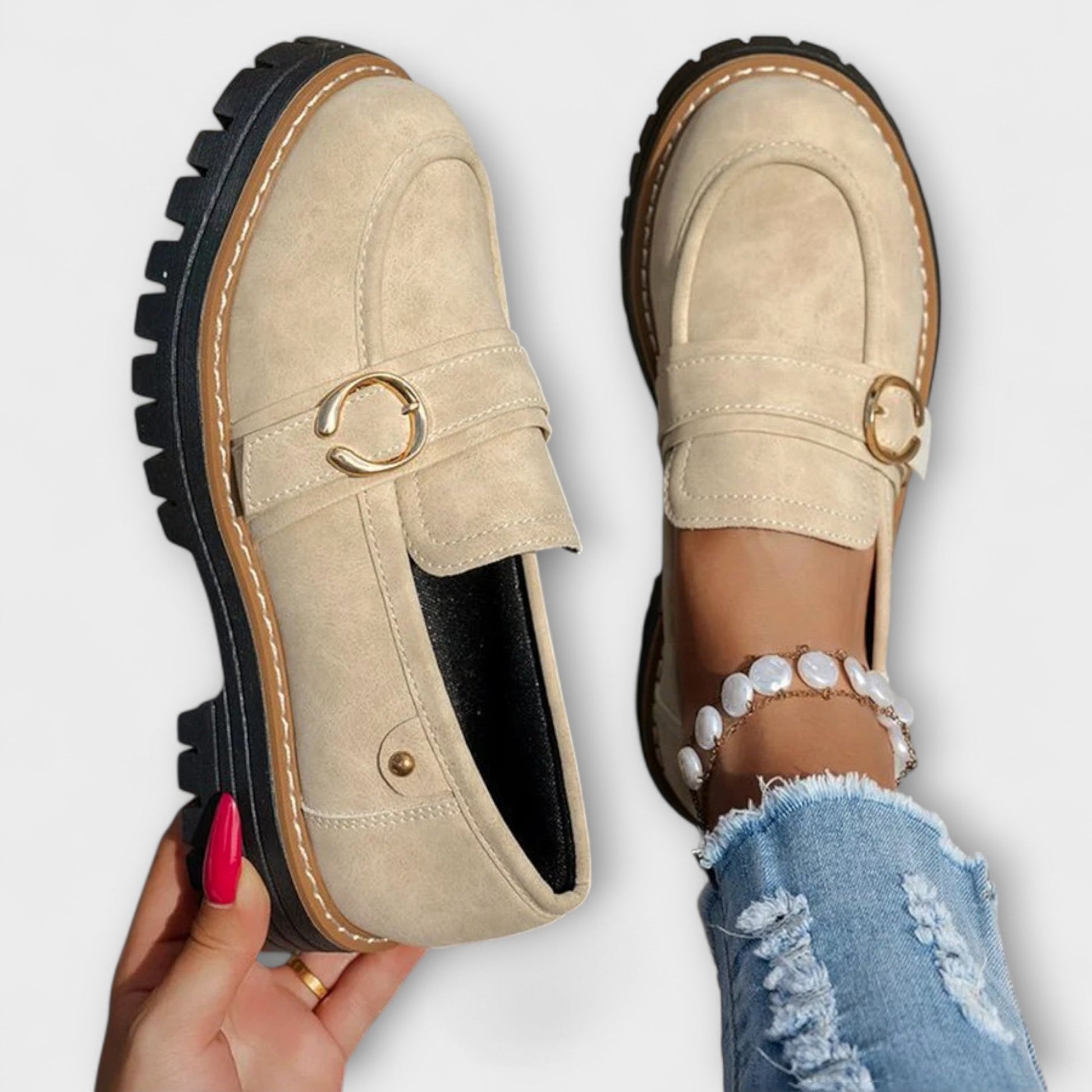 Lora – Casual Round-Toe Loafers