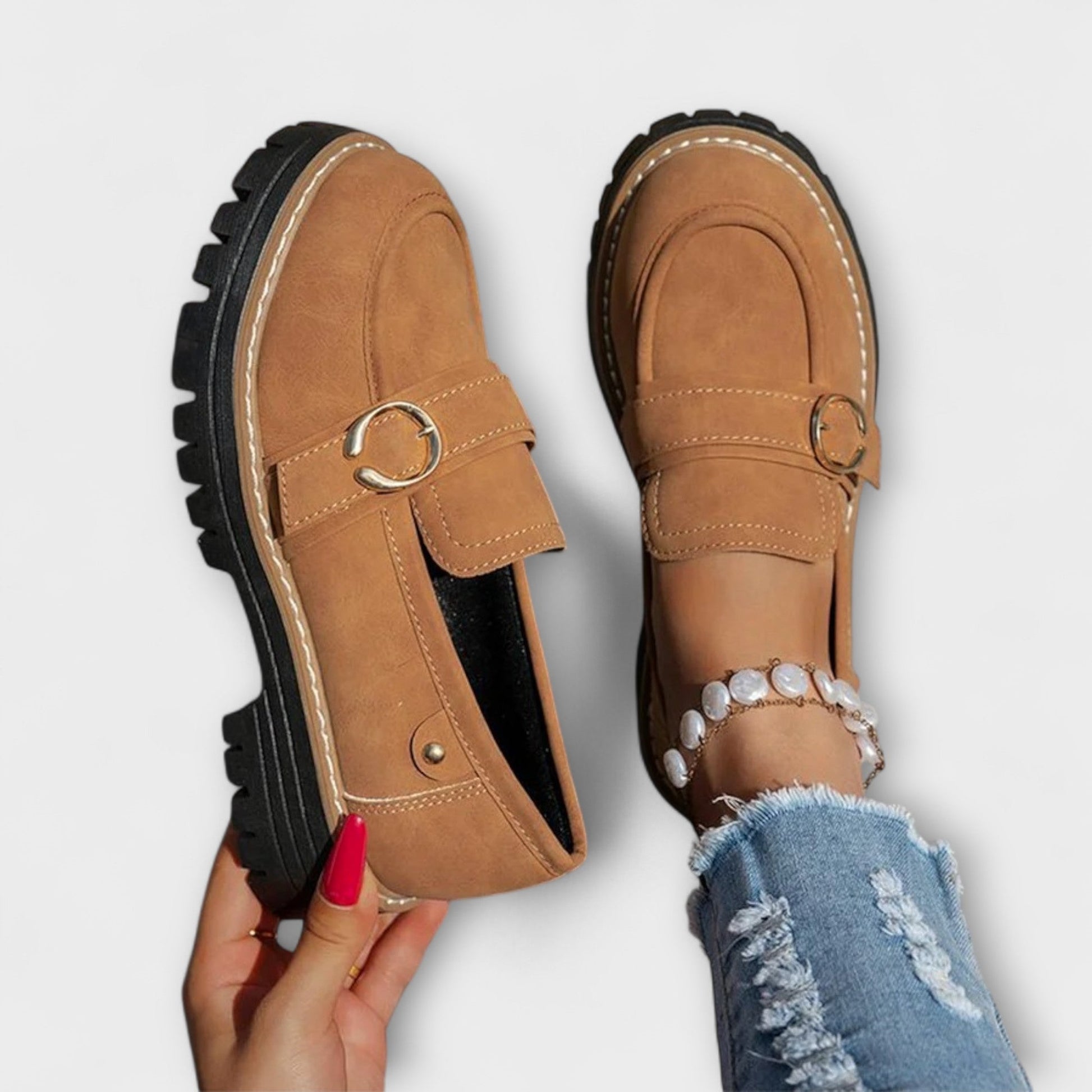 Lora – Casual Round-Toe Loafers